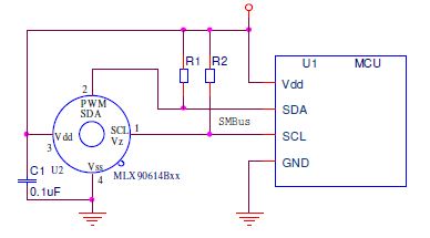 Sensor de temperatura digital sem contato por infravermelho I2C MLX90614 - Termômetro digital