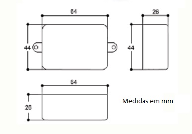 Módulo relê para automação residencial RF 433Mhz 1 canal BIVOLT 127V 220V com entrada para inter...