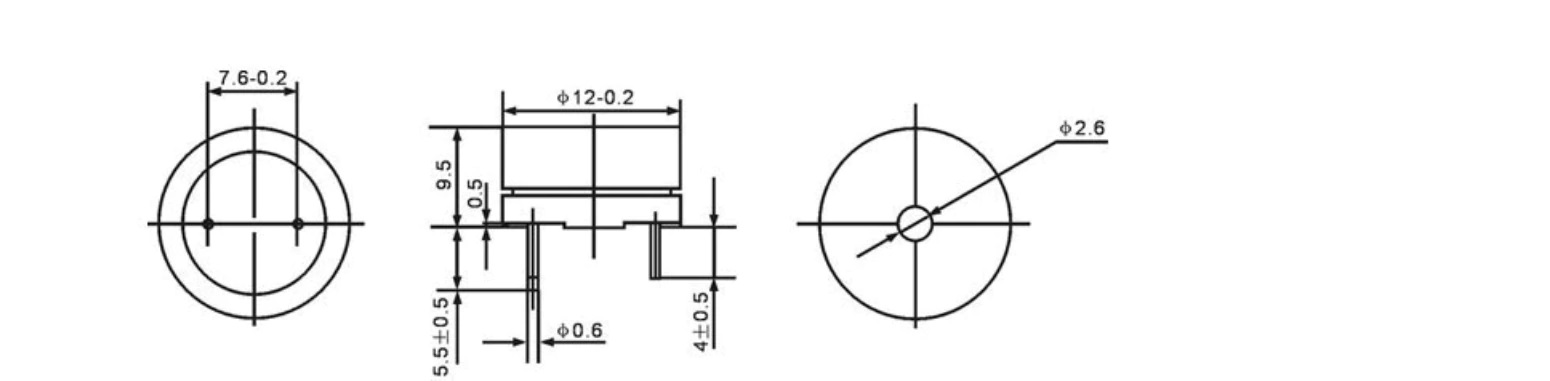 Kit 5 x Buzzer ativo com Oscilador Interno 5V Beep - Ideal para Arduino e PIC