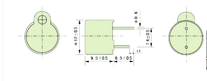 Kit 5 x Buzzer ativo com Oscilador Interno 5V Beep - Ideal para Arduino e PIC