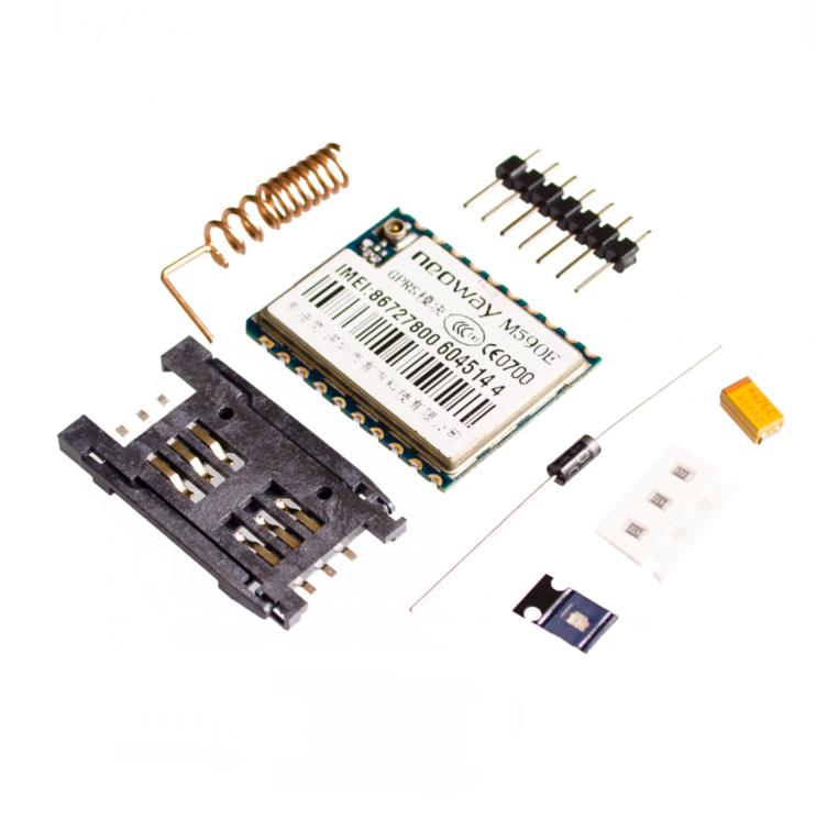 Kit M590E Módulo GSM GPRS 900/1800MHZ AT RS232 TTL