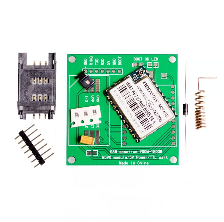 Kit M590E Módulo GSM GPRS 900/1800MHZ AT RS232 TTL