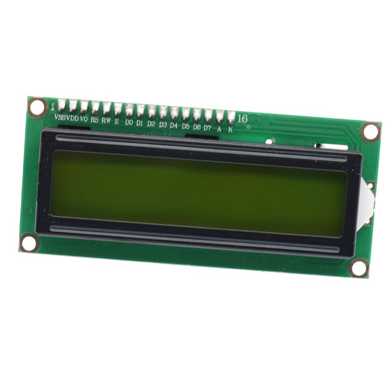 Display de LCD 16x2 I2C com Backlight verde escrita preta