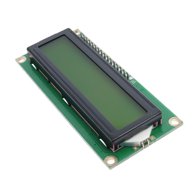 Display de LCD 16x2 I2C com Backlight verde escrita preta