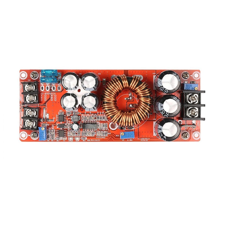 Módulo conversor boost Step-up DC-DC 1200W 20A entrada 8-60V para 12-83V