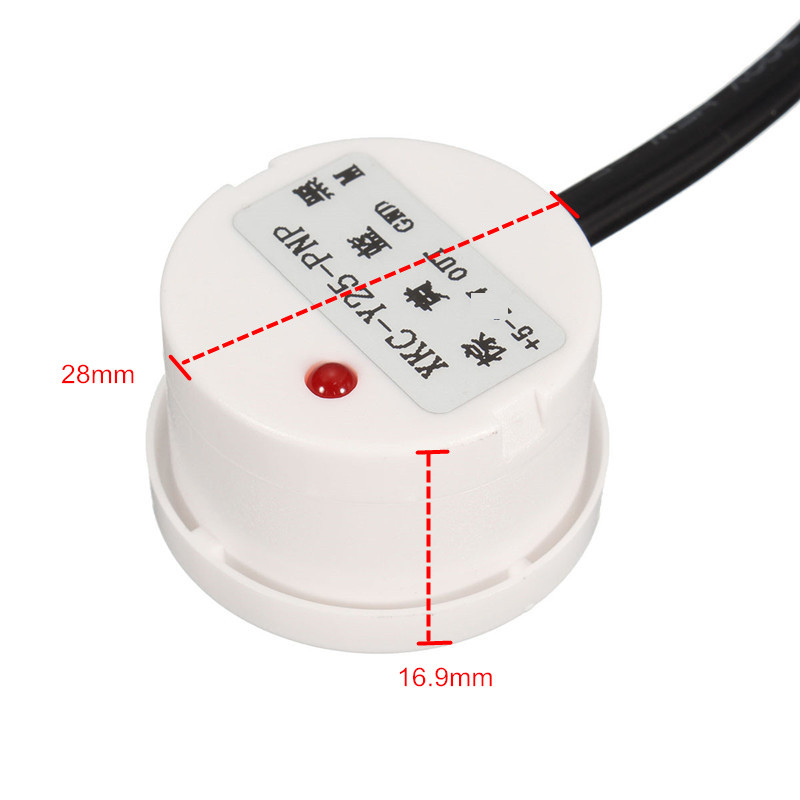 Sensor de nível de líquidos sem contato PNP XKC-Y25-PNP 5-12Vdc