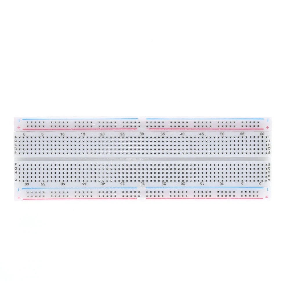 Protoboard 830 pontos furos - Base com fita dupla face