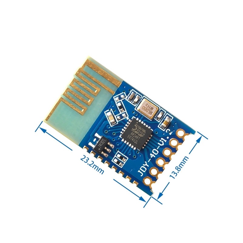 Módulo Transceptor sem fio 2.4Ghz 12db RS232 TTL JDY-40 - 120m