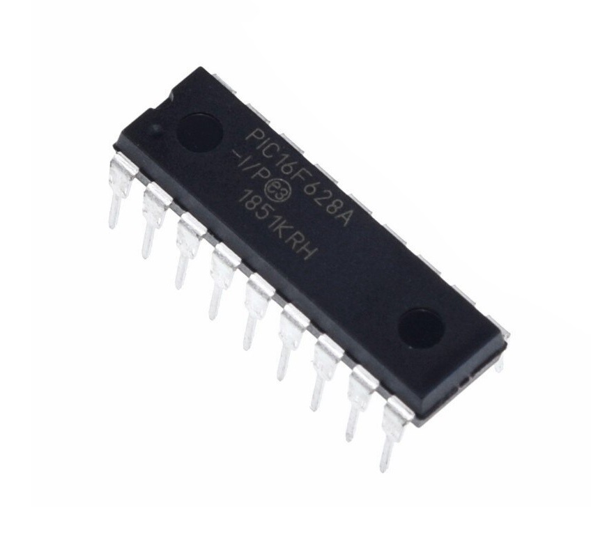 Microcontrolador PIC16F628A-I/P - Microcontrolador 8 bits CMOS Microchip encapsulamento DIP 18 pinos