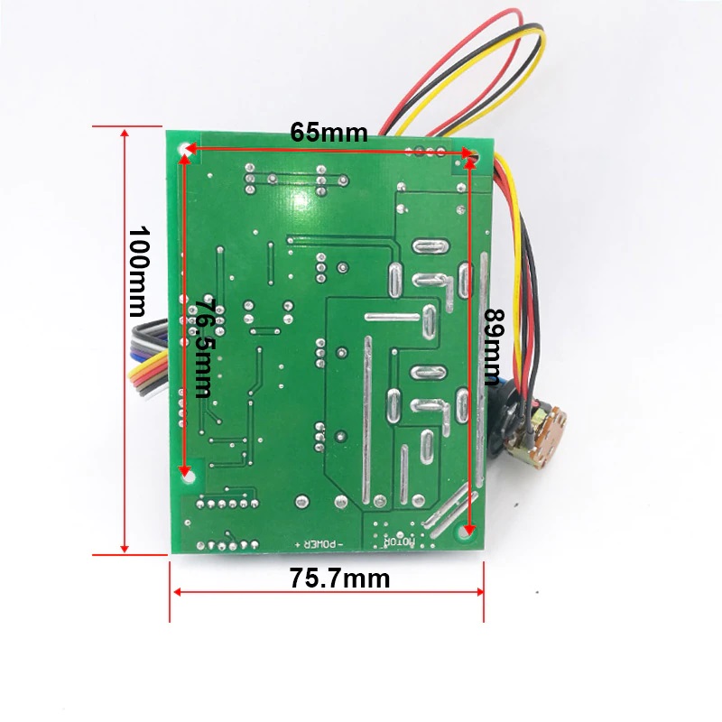 Módulo PWM 60A - Controlador velocidade motor com reversão e display 12V e 24V