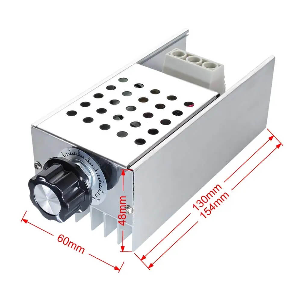 Dimmer rotativo de alta potência CA 10000W em 220V - 5000W em 127V