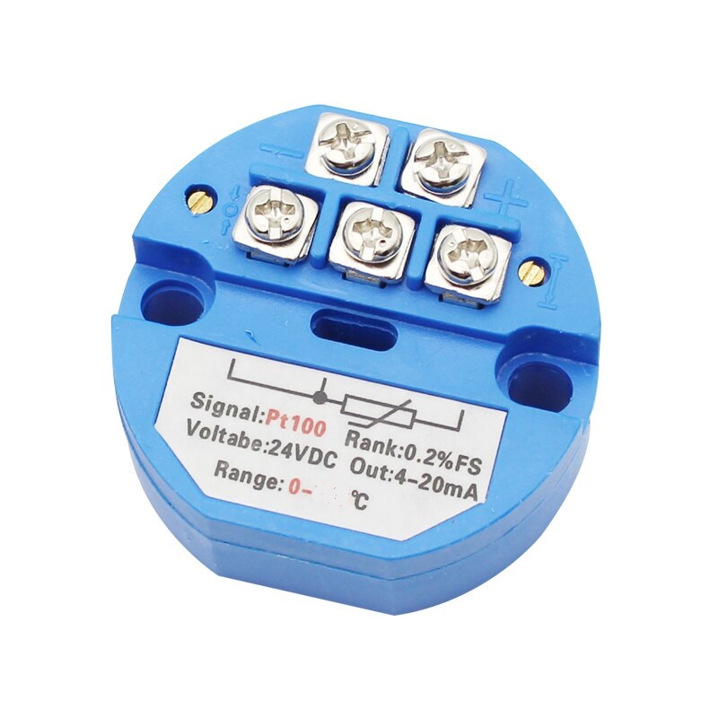 Módulo conversor transmissor temperatura PT100 para 4-20mA faixa 0 a 300ºC