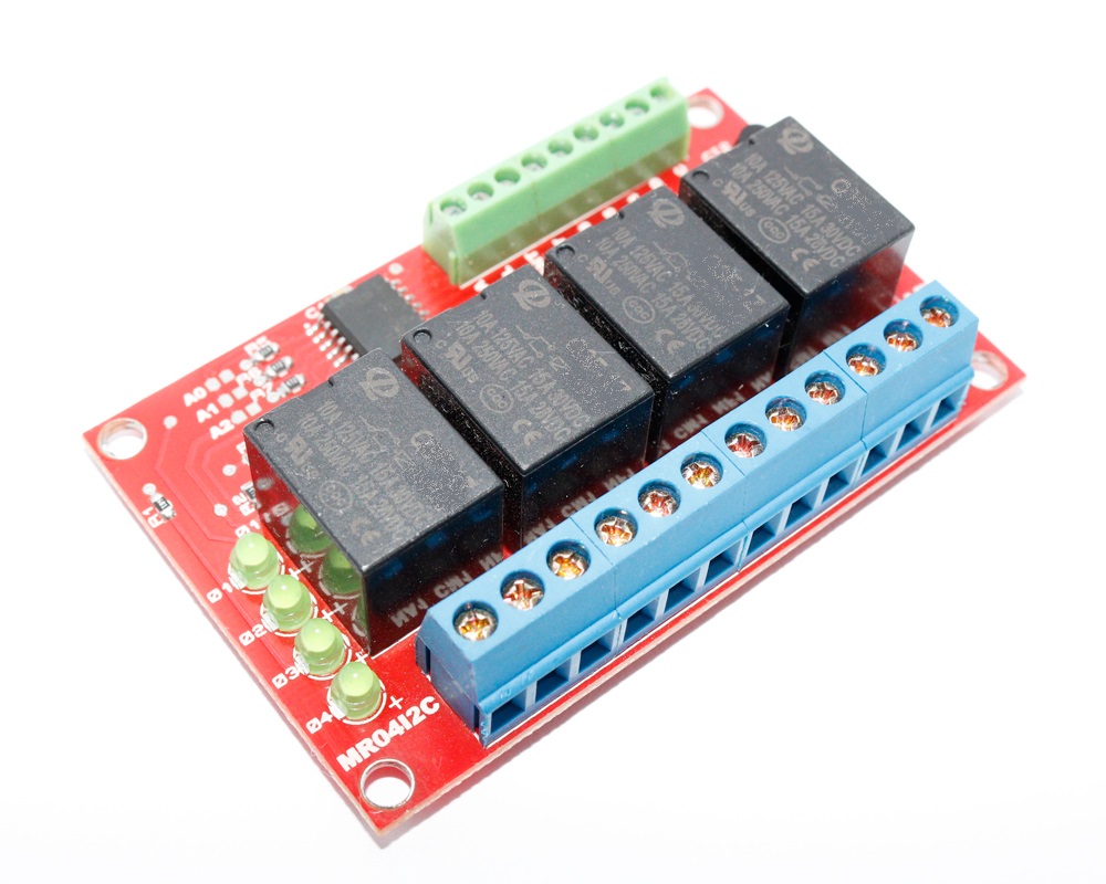 Módulo Relê serial I2C 4 canais 3.3V com PCF8574 - MR04I2C