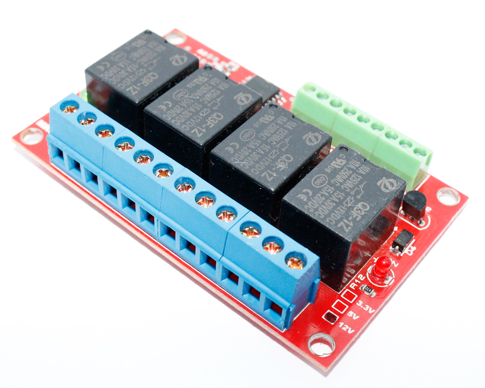 Módulo Relê serial I2C 4 canais 12V com PCF8574 - MR04I2C