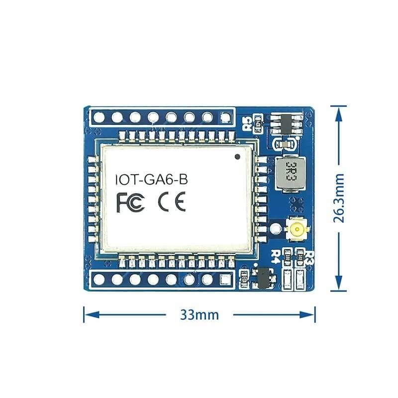 Módulo GSM GPRS serial RS232 TTL UART 5V com antena IOT-GA6-B