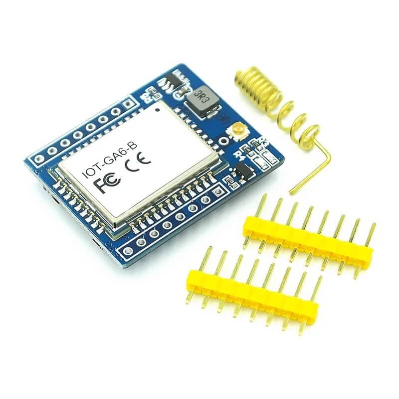 Módulo GSM GPRS serial RS232 TTL UART 5V com antena IOT-GA6-B