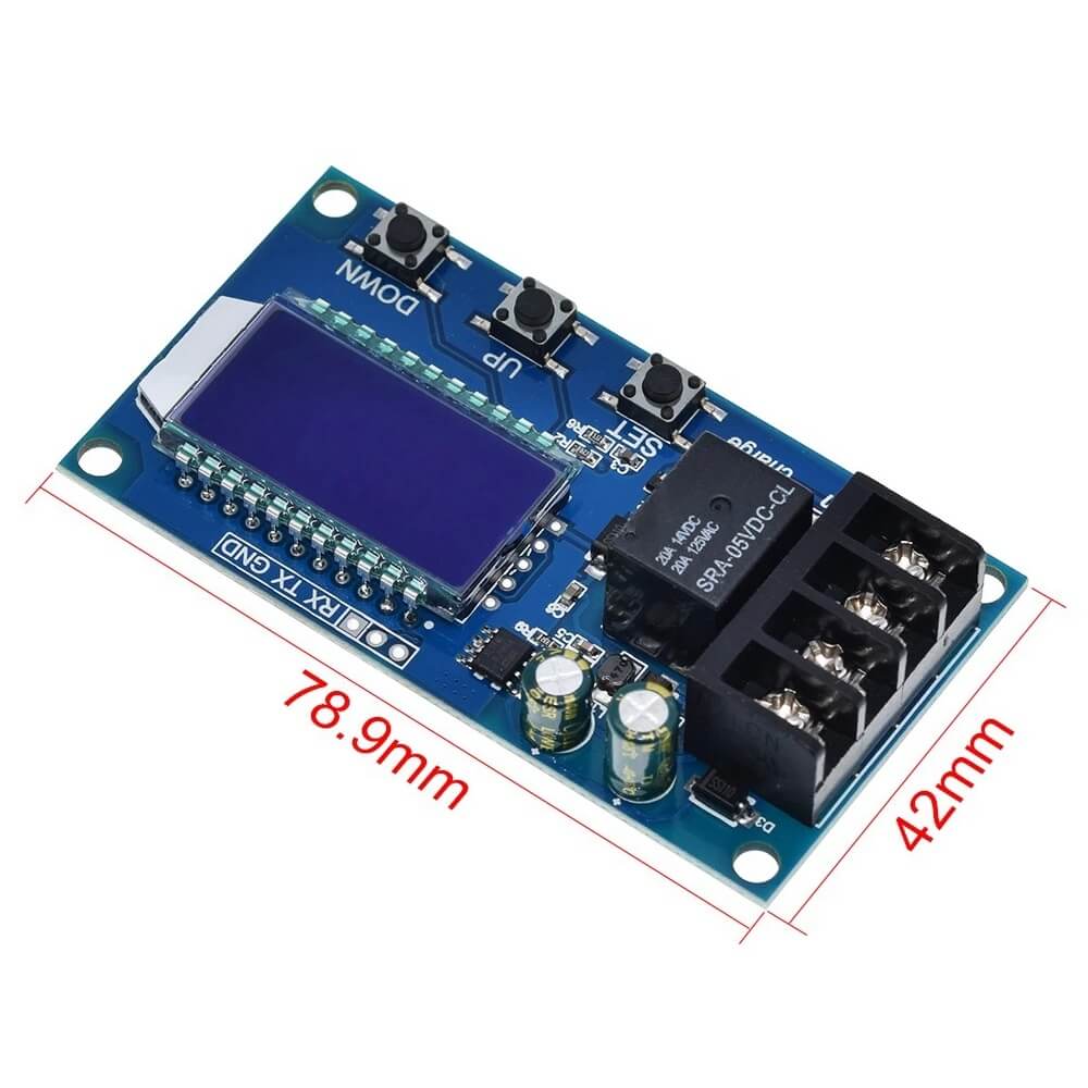 Módulo controle de carga e descarga para baterias de 6V a 60V 10A XY-L10A