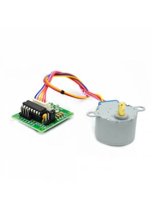 Motor De Passo 28BYJ-48 5V + Driver ULN2003 - Motor de passo de 4 fases 5V - Ideal para Arduino, PIC