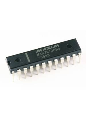 Circuito integrado MAX7219CNG - Driver para LEDs, displays de 7 segmentos e barra de LEDs - 8 bits s...