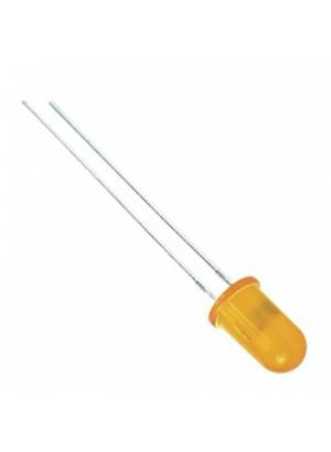 LED laranjado 5mm fosco - difuso