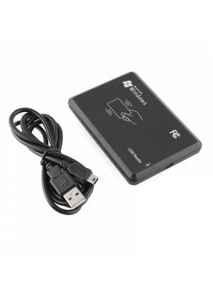 Leitor Rfid 125 Khz 4100 Usb Plug And Play com Cabo USB e dois cartões RFID EM4100