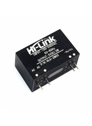 Mini Fonte de alimentação Hi-link HLK-2M05 100~240vac Para 5V 2W