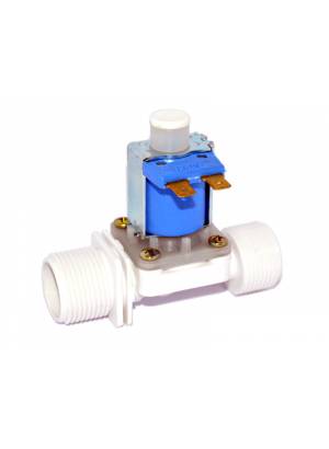 Válvula solenoide 12V 3/4 x 3/4 - 180° Normal Aberta para água