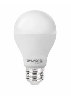 Lâmpada LED Bulbo Dimerizável 6500K Bivolt 9,5W A60 Branco frio E-27 Galaxy LED