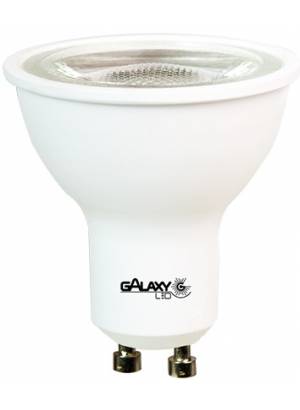 Lâmpada LED Dicroica Dimerizável 3000K Bivolt 7W MR16 Branco quente GU10 Galaxy LED