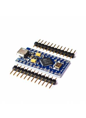 Placa PRO micro ATMEGA32U4 compatível com Arduino