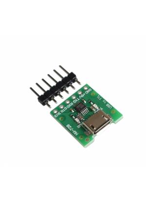 Módulo conversor USB para RS232 TTL CH340E 3.3V e 5V (Serve para gravar Arduino)