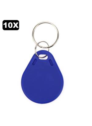 Kit 10x TAG chaveiro RFID mifare 13.56Mhz Azul