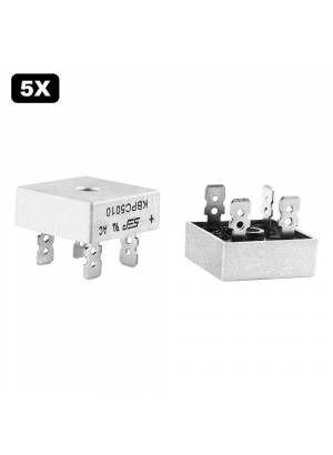 Kit 5x Ponte retificadora 50A 1000V - KBPC5010 - Ponte de diodos