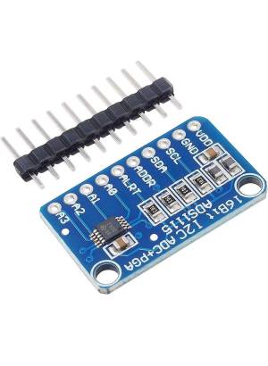 Módulo conversor analógico para digital 16bits I2C 4 canais ADS1115