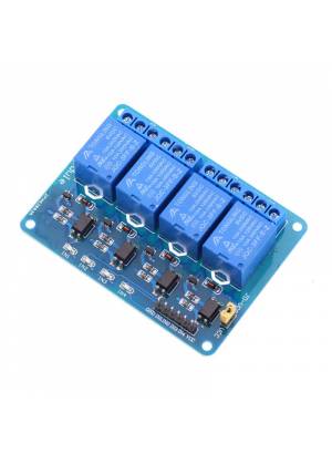 Módulo relés de 4 canais 5V 10A Optoisolado - Ideal para automação Arduino e PIC