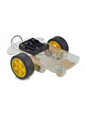 Kit chassis + 2 rodas + 2 motores elétricos DC/CC para robôs/robótica/carrinho 2WD