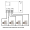 Módulo transmissor sem fio RF 433Mhz 4 canais para interruptor pulsador com CHIP EV1527 - TX04A