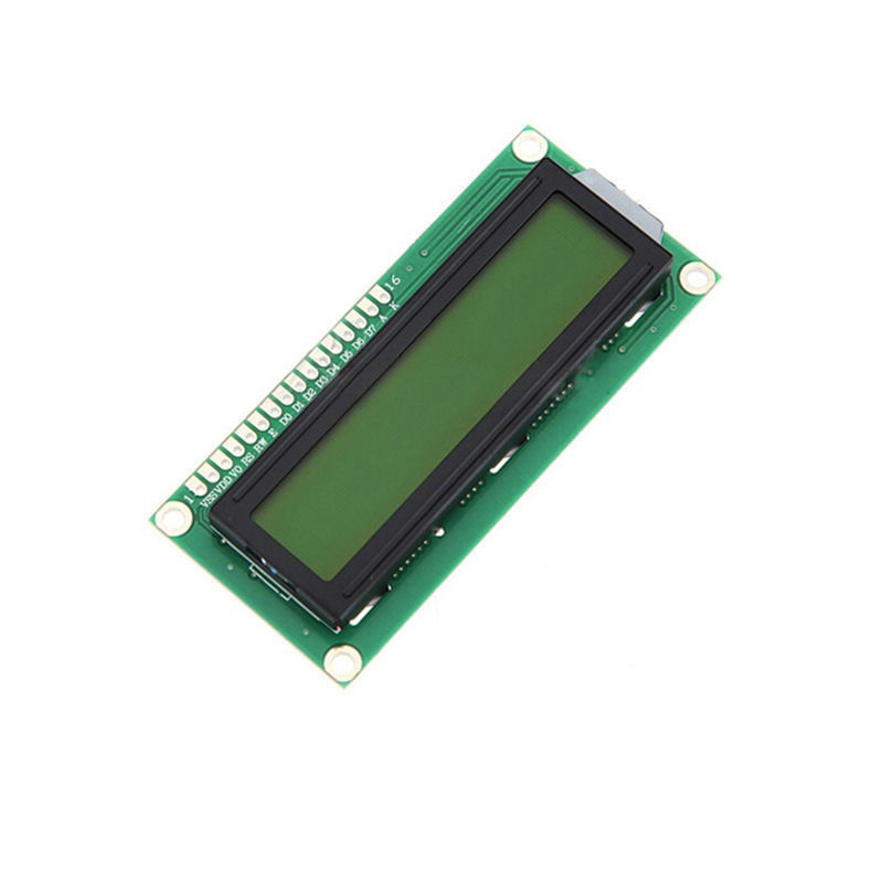 Display de LCD 16x2 com Backlight verde escrita preta - Hd44780