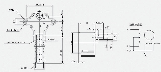 Motor de passo de 4 fases 12V com placa de driver ULN2003 - Ideal para Arduino e PIC