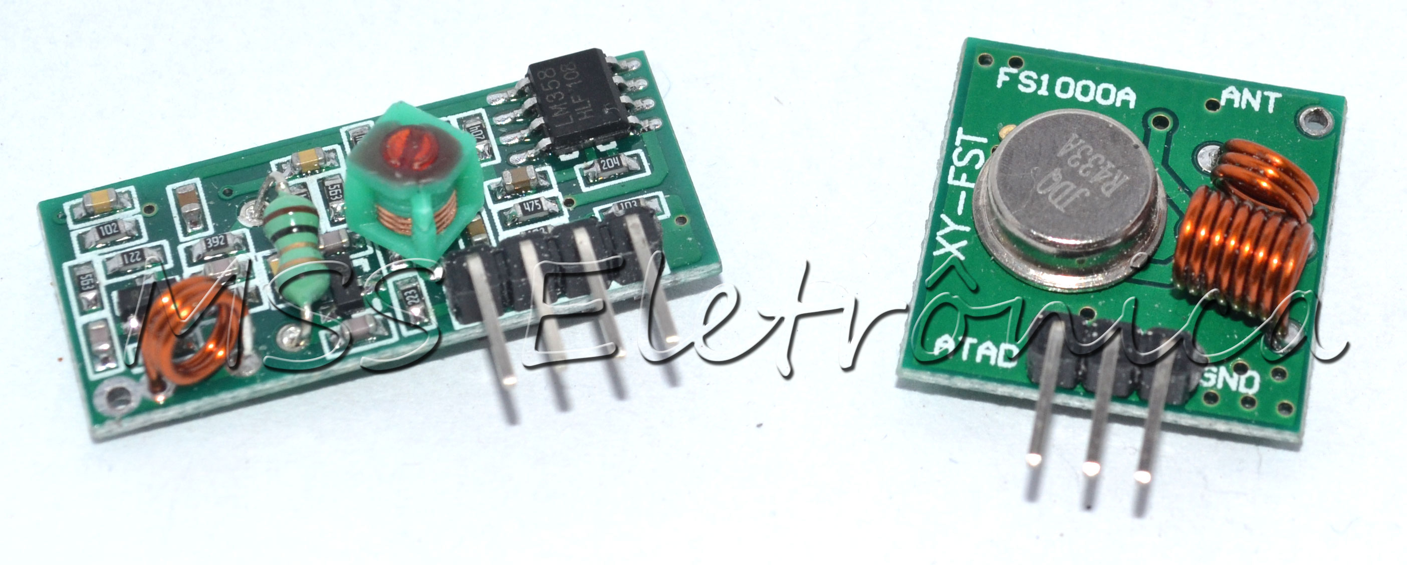 Kit módulo RF de 315Mhz - Par TX e RX - Transmissor e Receptor