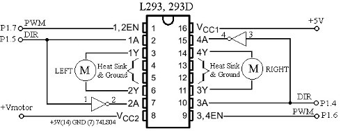 2 x Circuito integrado L293D L293B l293 ponte H dupla Arduino PIC