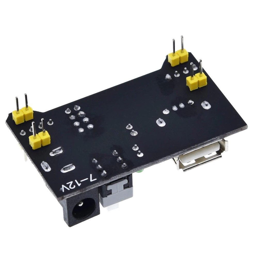 Módulo adaptador Fonte ajustável para 3.3V ou 5V para protoboard