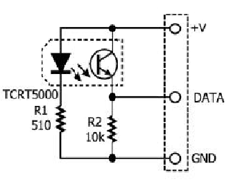 Sensor óptico reflexivo infravermelho (IR) TCRT5000 - Ideal para robótica com Arduino e PIC